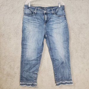 Chico's So Slimming Girlfriend Slim Leg Denim Pants Size 12